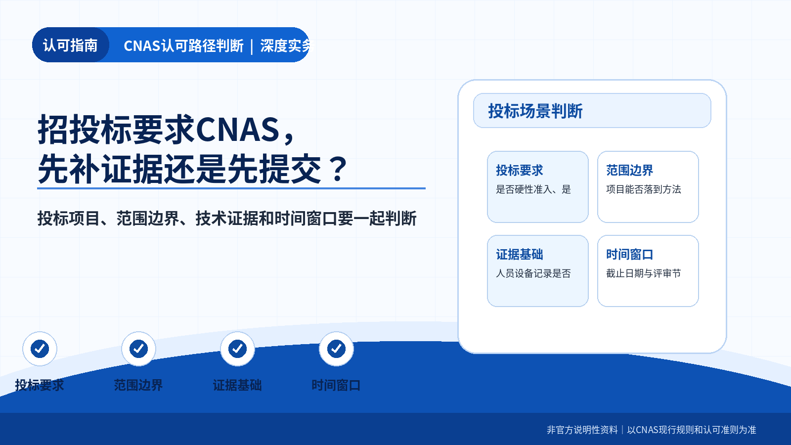 一、先拆标书，不要只看“需要CNAS”四个字